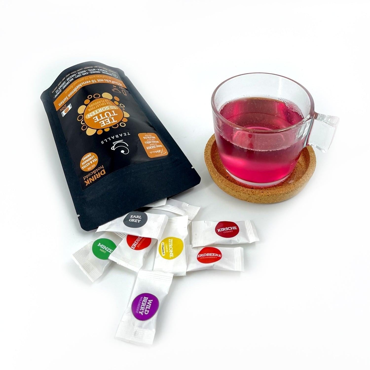 Set of 5 Black Selection tasting bag | 5x10 varieties to test | 100-200 cups of tea - Teaballs