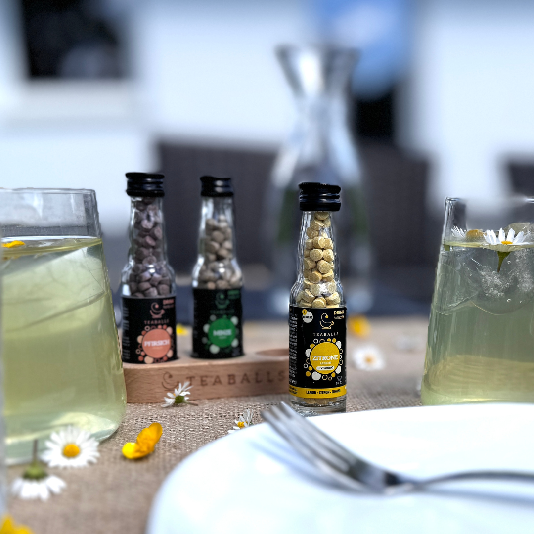 TEABALLS - 3er Set Eistee Mix I Zitrone, Minze, Pfirsich