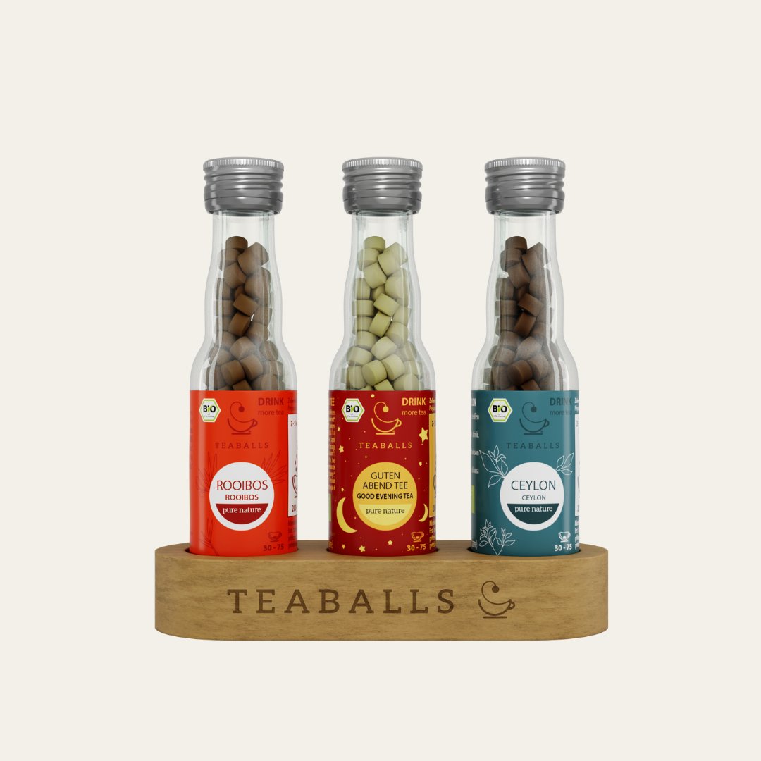 Set of 3 Relax I Rooibos, Good Evening, Ceylon I Pure Nature - Teaballs