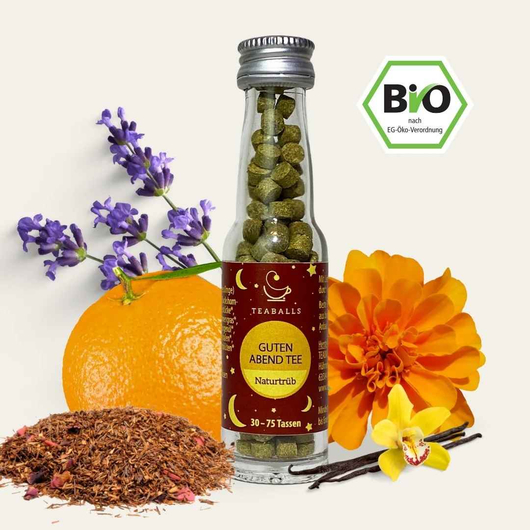 TEABALLS - Good evening tea organic | pure nature | 30-75 cups - Teaballs