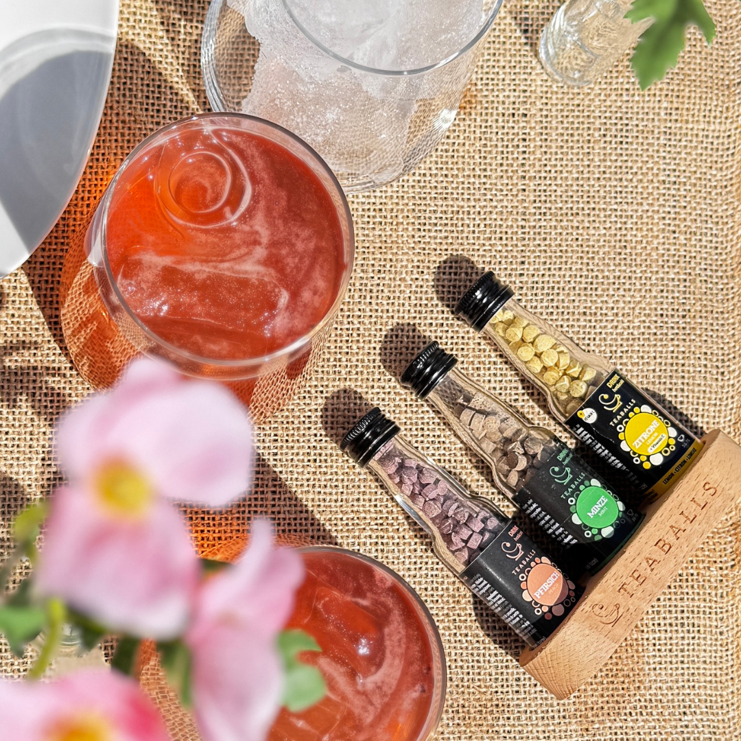 TEABALLS - 3er Set Eistee Mix I Zitrone, Minze, Pfirsich