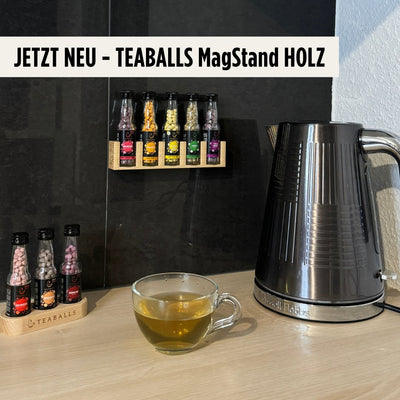 JETZT NEU! MagStand Holz - Magnetischer 5er Aufsteller - Teaballs