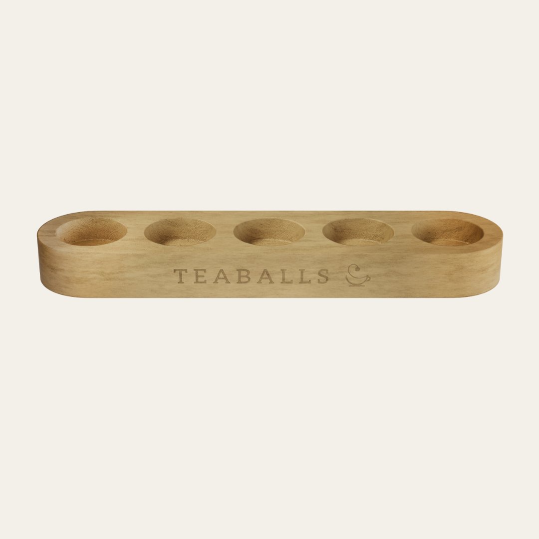 Premium wooden stand for 5 bottles - Teaballs