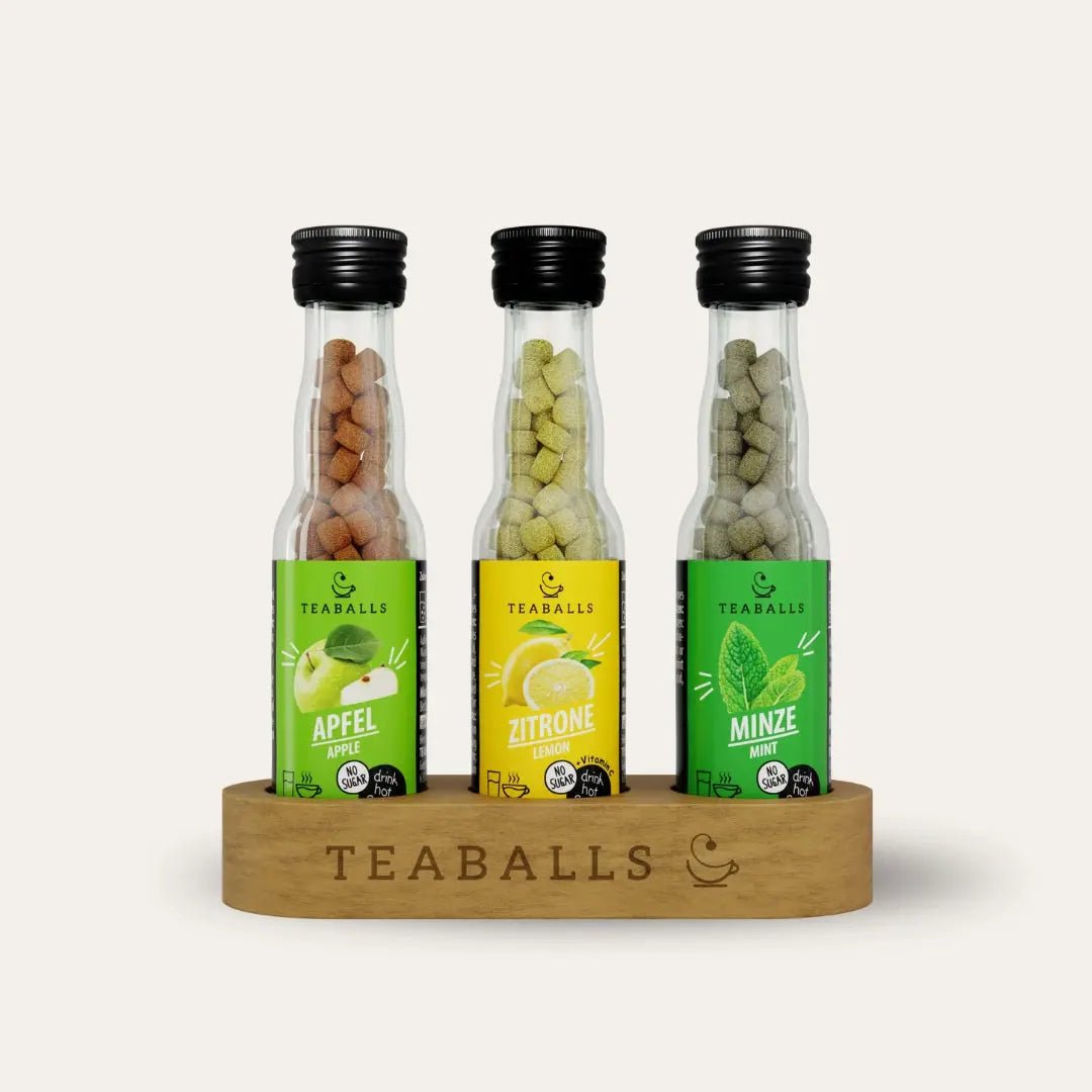 TEABALLS - 3er Set FRESH MIX - APFEL, ZITRONE, MINZE - TEABALLS GmbH