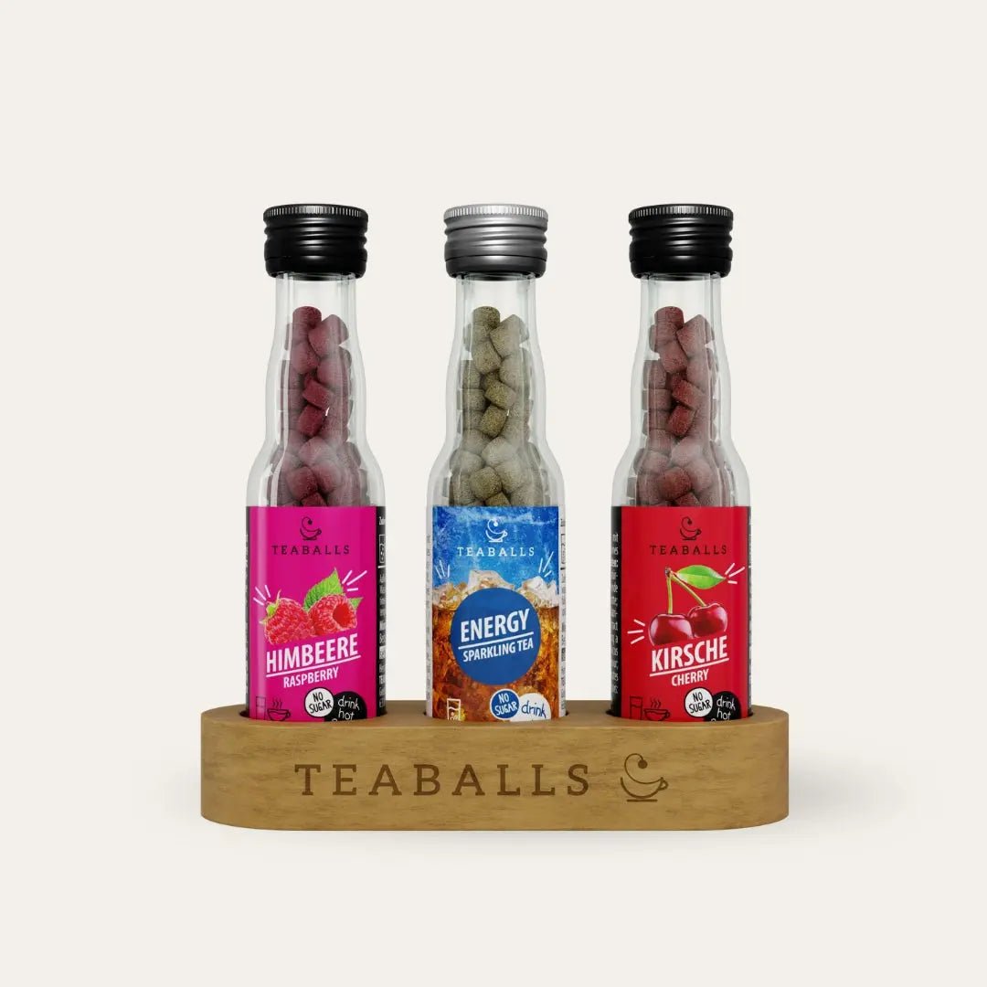TEABALLS - 3er Set POWER TEA MIX - HIMBEERE, ENERGY, KIRSCHE - TEABALLS GmbH