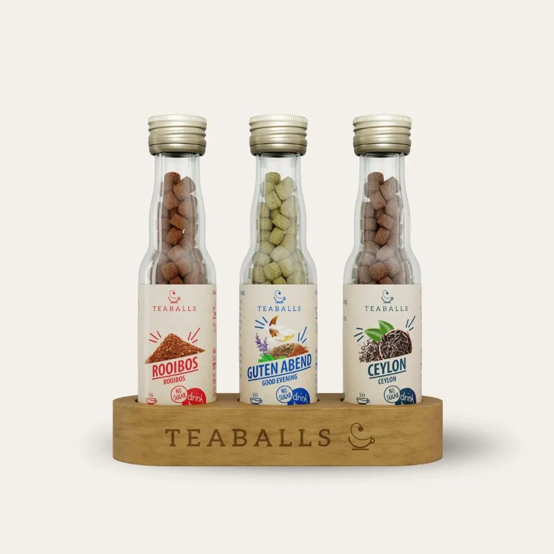 TEABALLS BIO - 3er Set RELAX - ROOIBOS, GUTEN ABEND, CEYLON - TEABALLS GmbH