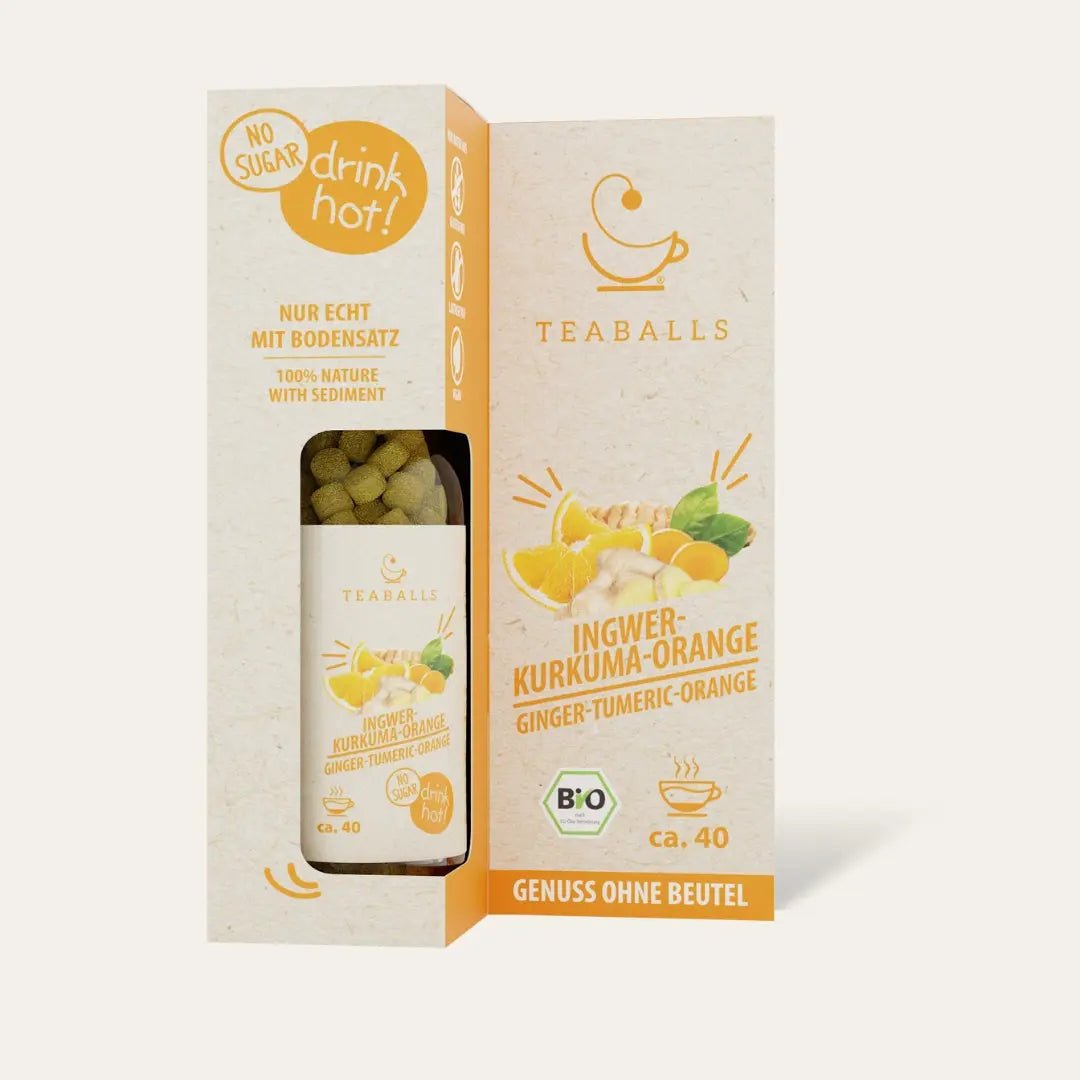 TEABALLS BIO – INGWER KURKUMA ORANGE - TEABALLS GmbH