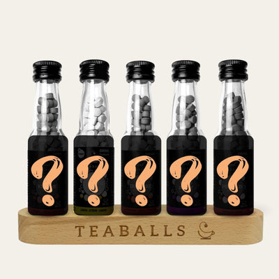 TEABALLS 5 glass bottles set compose - Teaballs